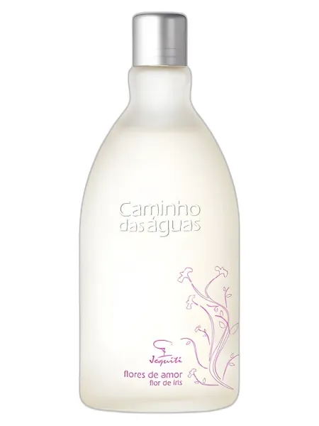 Frasco del perfume Jequiti Flores de Amor Flor de Iris