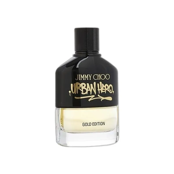 Frasco del perfume Jimmy Choo Urban Hero Gold Edition Eau de Parfum