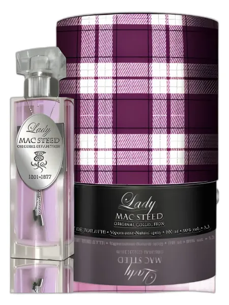 Frasco del perfume John Mac Steed Lady Mac Steed Prune