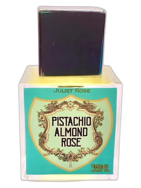Frasco del perfume Juliet Rose Pistachio Almond Rose unisex