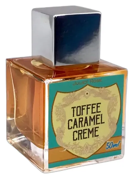 Frasco del perfume Juliet Rose Toffee Caramel Creme unisex