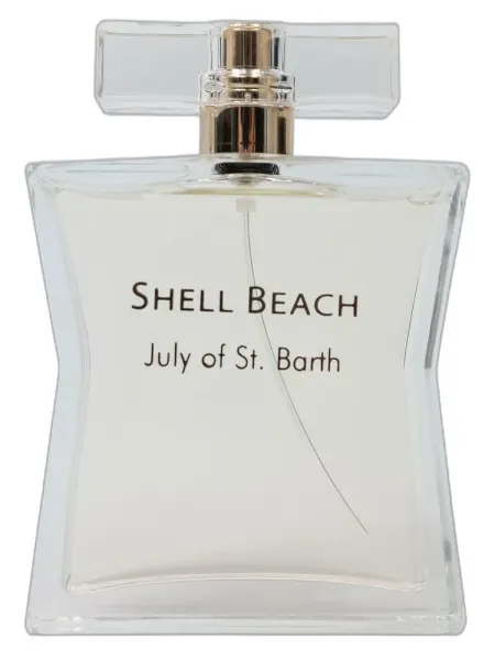 Frasco del perfume July St Barthelemy Shell Beach