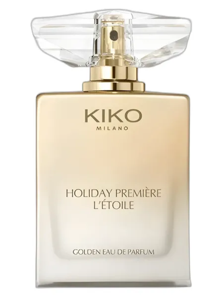 Frasco del perfume Kiko Milano Holiday Premiere L'Etoile Golden Eau de Parfum