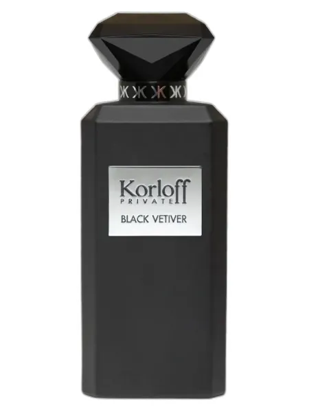 Frasco del perfume Korloff Paris Black Vetiver unisex