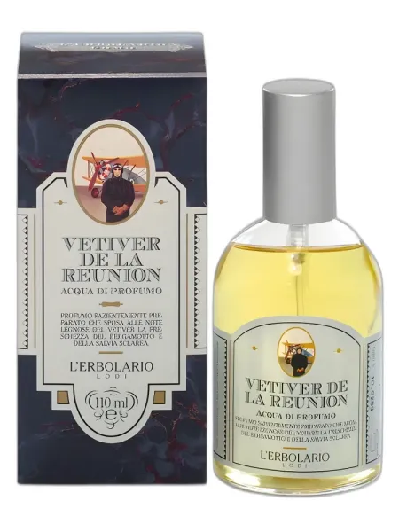 Frasco del perfume L'Erbolario Vetiver de la Reunion