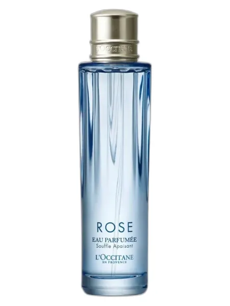 Frasco del perfume L'Occitane en Provence Rose Eau Parfumee Souffle Apaisant Eau de Parfum