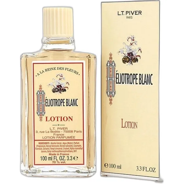 Frasco del perfume L.T. Piver Heliotrope Blanc Eau de Toilette