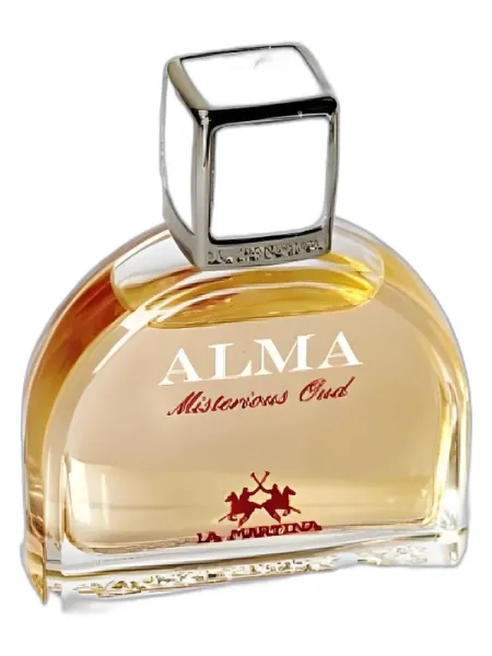 Frasco del perfume La Martina Alma Colecion Privada Misterious Oud unisex