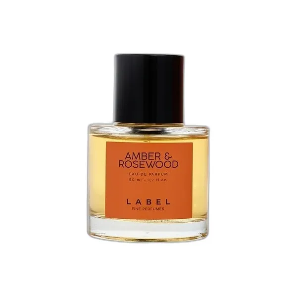 Frasco del perfume Label Fine Perfumes Amber & Rosewood Eau de Parfum
