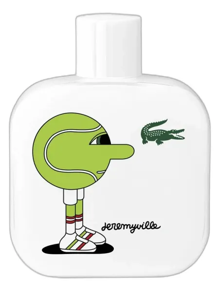 Frasco del perfume Lacoste Fragrances Eau de Lacoste L.12.12 Blanc Pure Collector Edition Pour Homme x Jeremyville Eau de Toilette