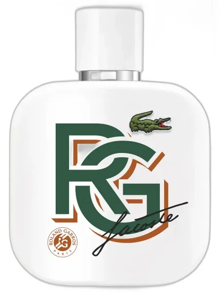Frasco del perfume Lacoste Fragrances L.12.12 Eau de Parfum Blanc Edition Limitee Roland Garros Eau de Parfum