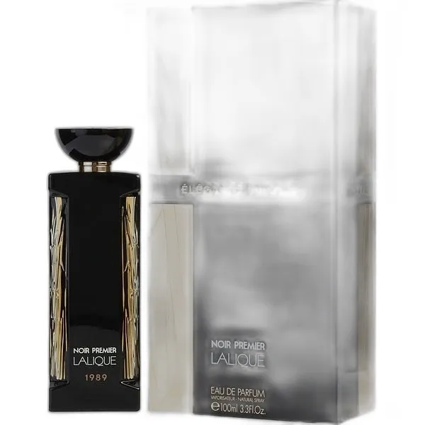 Frasco del perfume Lalique Noir Premier Elegance Animale 1989 Eau de Parfum