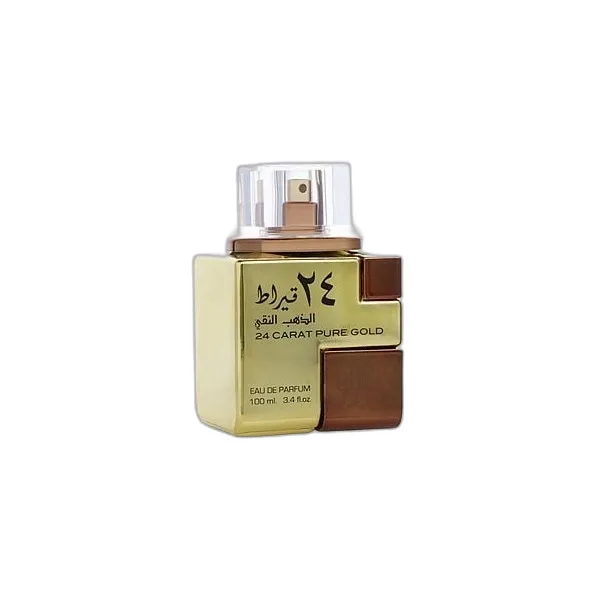 Frasco del perfume Lattafa 24 Carat Pure Gold Eau de Parfum