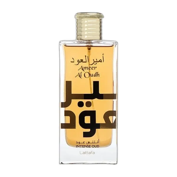 Frasco del perfume Lattafa Ameer Al Oudh Intense Oud Eau de Parfum