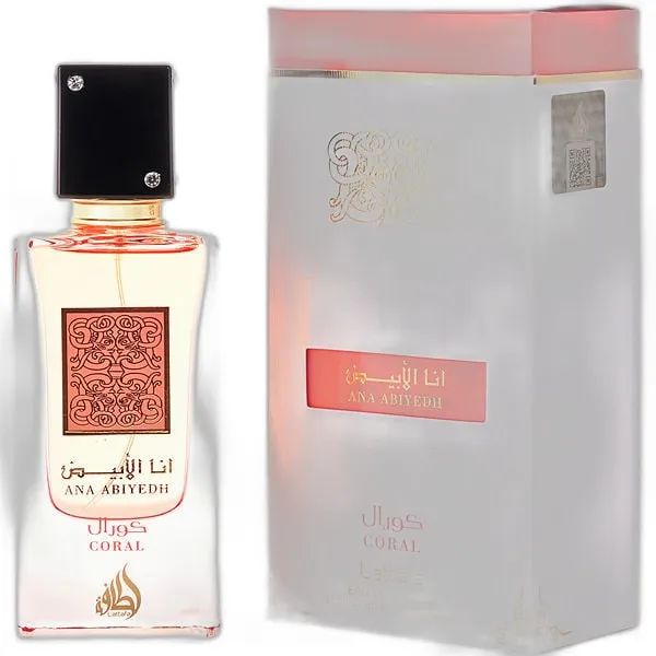 Frasco del perfume Lattafa Ana Abiyedh Coral Eau de Parfum