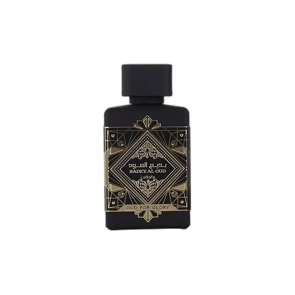 Frasco del perfume Lattafa Badee Al Oud For Glory Eau de Parfum
