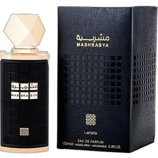 Frasco del perfume Lattafa Mashrabya Eau de Parfum