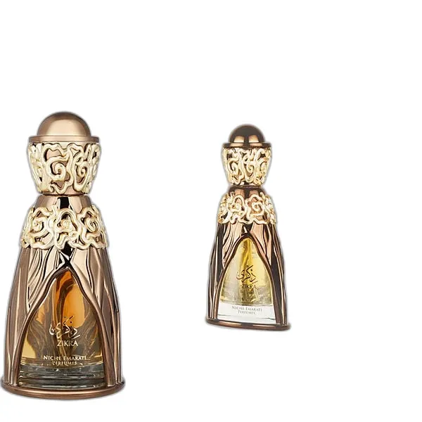 Frasco del perfume Lattafa Niche Emarati Zikra Eau de Parfum