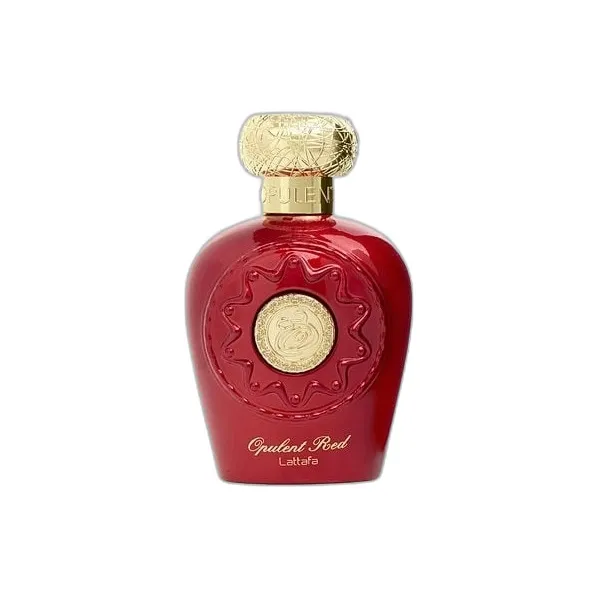 Frasco del perfume Lattafa Opulent Red Eau de Parfum