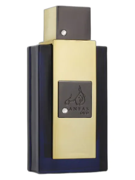Frasco del perfume Lattafa Perfumes Anfas Oud unisex