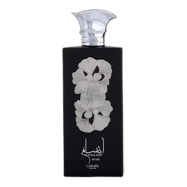 Frasco del perfume Lattafa Pride Ansaam Silver Eau de Parfum
