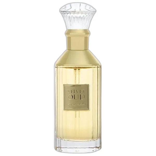 Frasco del perfume Lattafa Velvet Oud Eau de Parfum