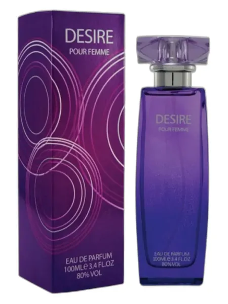 Frasco del perfume Laurelle London Desire Purple