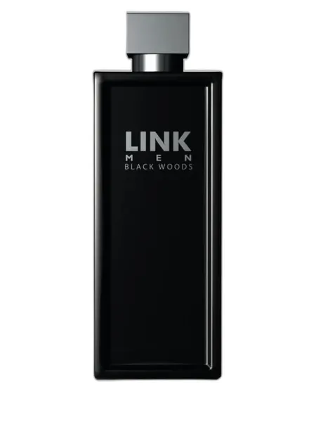 Frasco del perfume LINK Black Woods