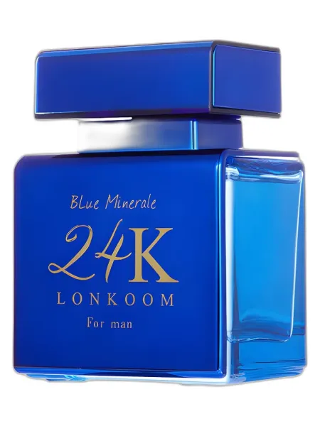 Frasco del perfume Lonkoom Parfum 24K Blue Minerale Eau de Parfum
