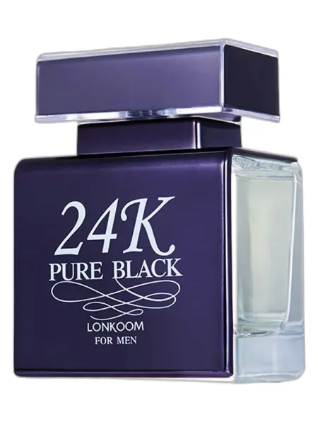 Frasco del perfume Lonkoom Parfum 24K Pure Black Eau de Parfum