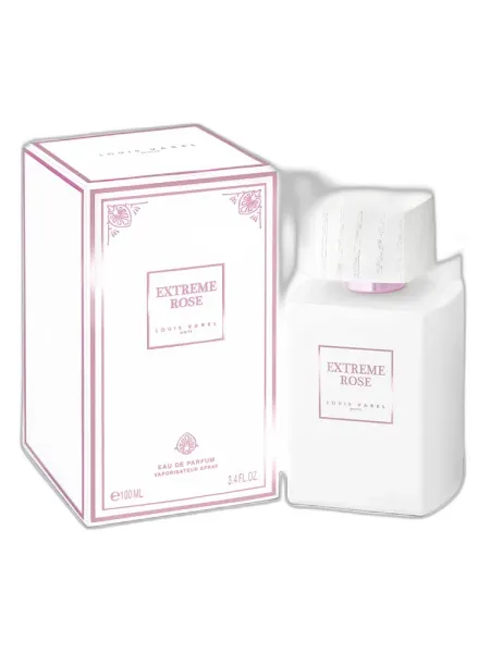 Frasco del perfume Louis Varel Extreme Rose unisex Eau de Parfum