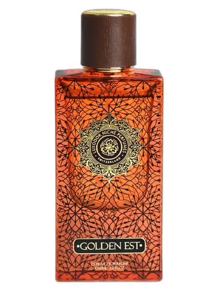 Frasco del perfume Luxodor Golden Est unisex