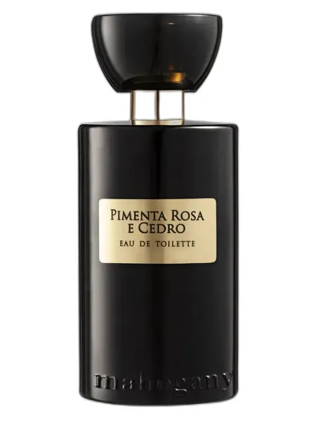 Frasco del perfume Mahogany Pimenta Rosa e Cedro