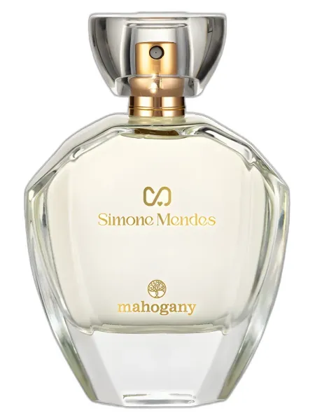 Frasco del perfume Mahogany Simone Mendes