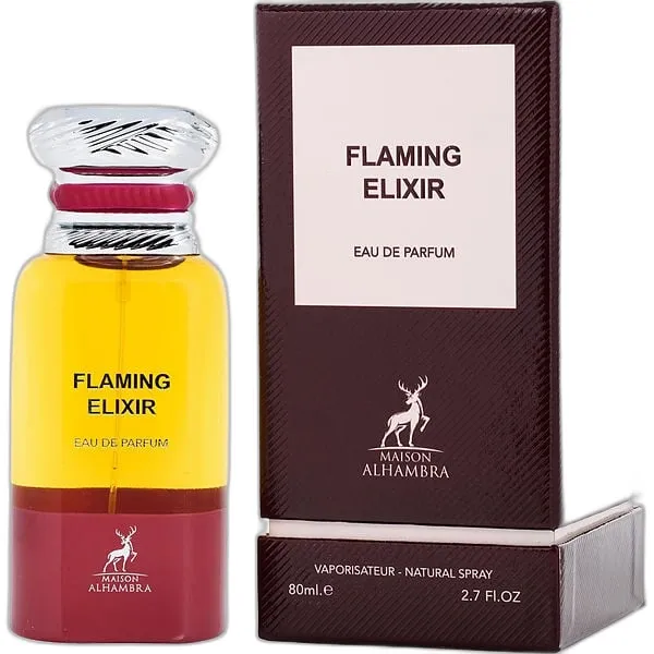 Frasco del perfume Maison Alhambra Flaming Elixir Eau de Parfum