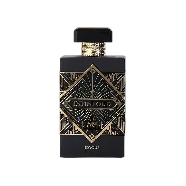 Frasco del perfume Maison Alhambra Infini Oud Joyous Eau de Parfum
