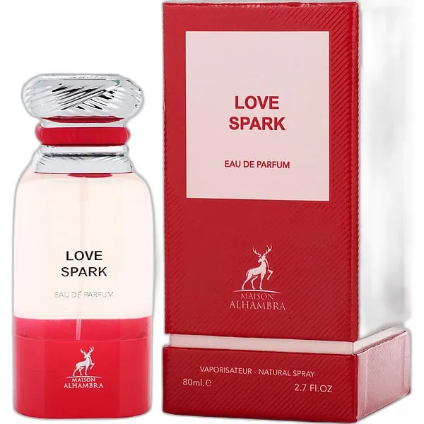 Frasco del perfume Maison Alhambra Love Spark Eau de Parfum