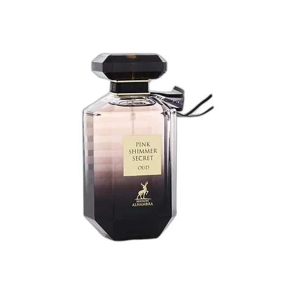 Frasco del perfume Maison Alhambra Pink Shimmer Secret Oud Eau de Parfum