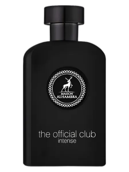 Frasco del perfume Maison Alhambra The Official Club Intense Eau de Parfum