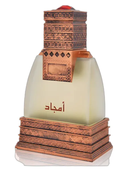 Frasco del perfume Majid Muzaffar Iterji Amjad Eau de Parfum unisex Eau de Parfum