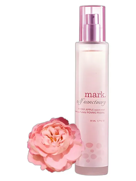 Frasco del perfume mark. mark Self-Sanctuary Peony Apple mark.