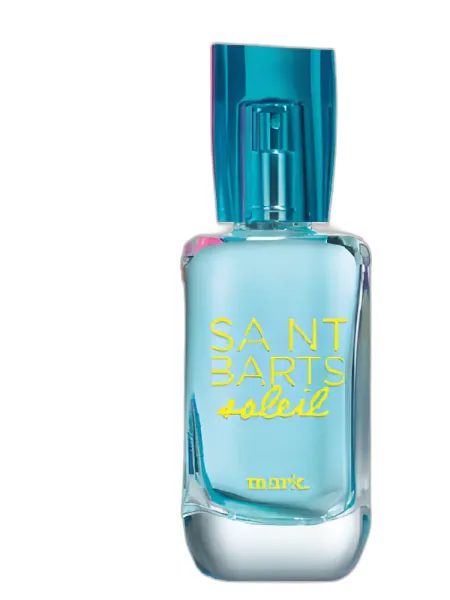 Frasco del perfume mark. Saint Barts Soleil mark. Eau de Toilette