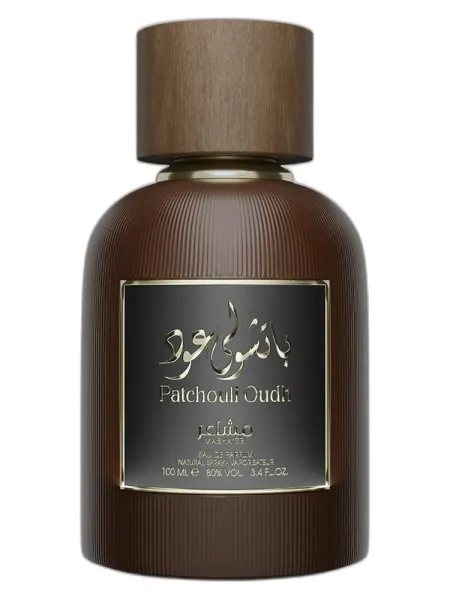 Frasco del perfume Mashaer Patchouli Oudh