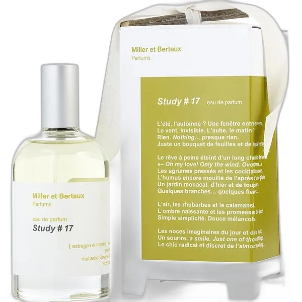 Frasco del perfume Miller Et Bertaux Study No. 17 Eau de Parfum