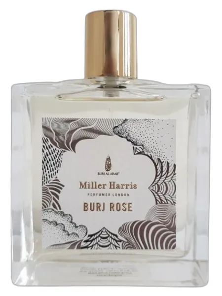 Frasco del perfume Miller Harris Burj Rose unisex