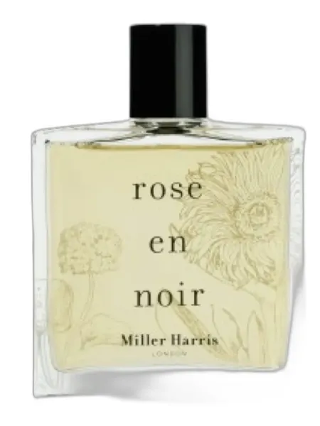 Frasco del perfume Miller Harris Rose En Noir