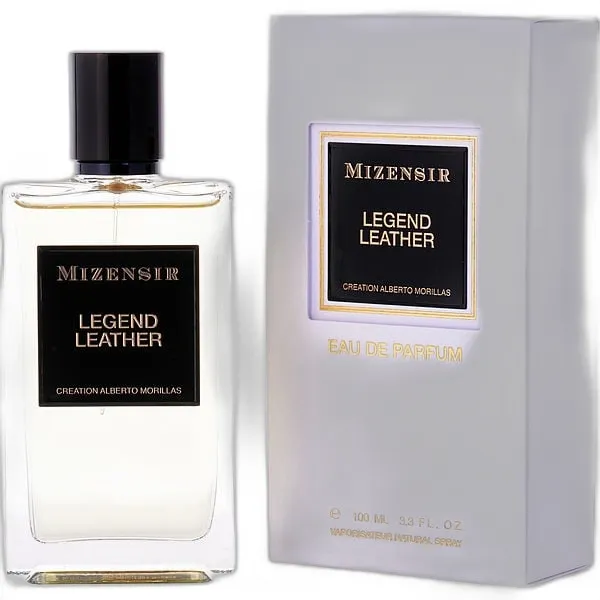 Frasco del perfume Mizensir Legend Leather Eau de Parfum