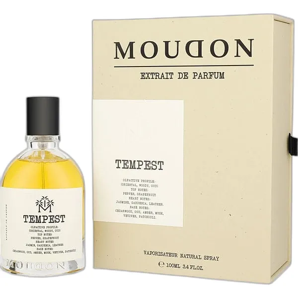 Frasco del perfume Moudon Tempest Extrait