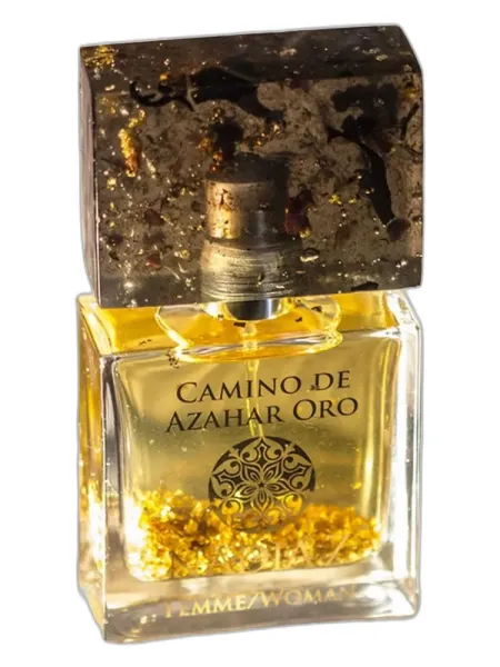 Frasco del perfume Nadia Z Camino de Azahar Oro