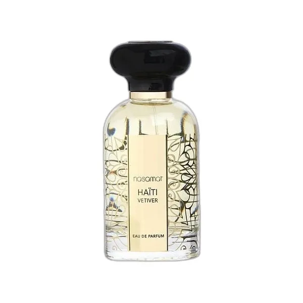 Frasco del perfume Nasamat Haiti Vetiver Gold Eau de Parfum